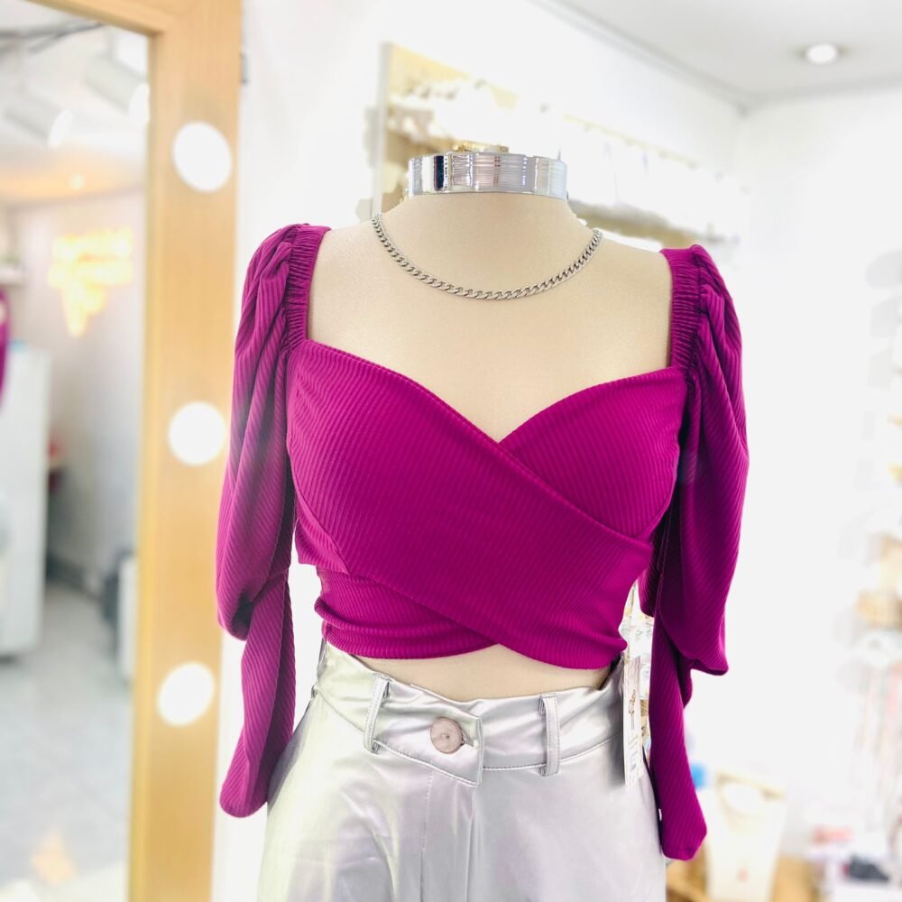 CROP TOP RIB CRUZADO