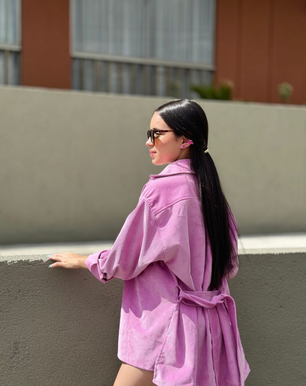 CHAQUETA OVERSIZE EN PANA - Imagen 2