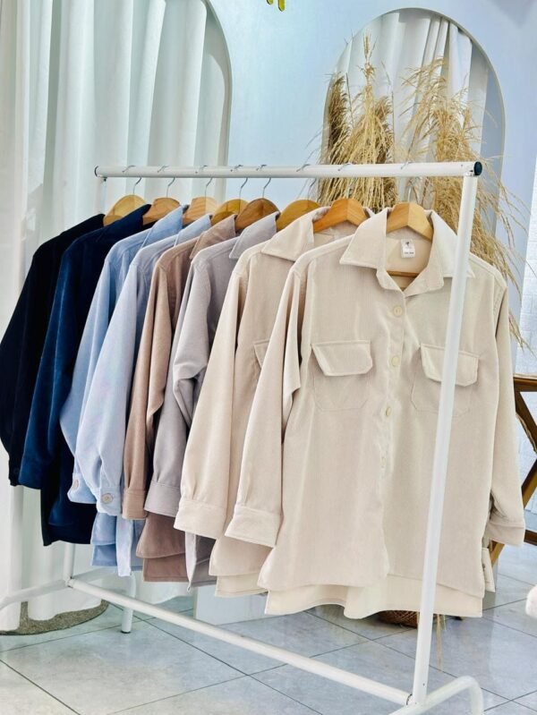 CHAQUETA OVERSIZE EN PANA